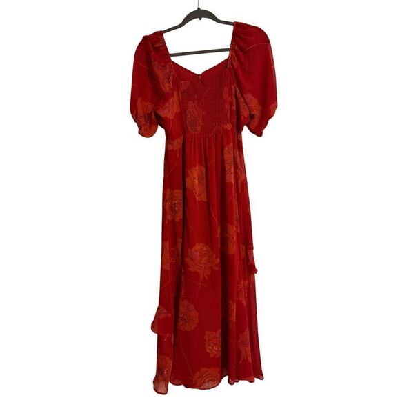 Brand New Jessica Simpson Scarlet Sage Floating Rose Aberdash Midi Dress - Picture 8 of 13